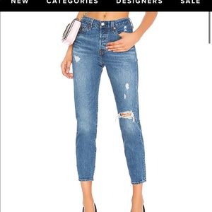 Levi’s wedgie fit jeans in higher love
